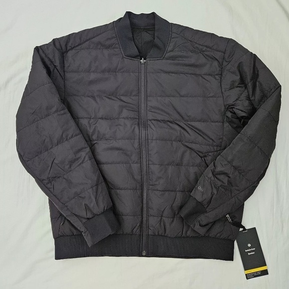lululemon athletica Other - Lululemon Switch Over Bomber Jacket BLK Black Reversible Men's Size Medium